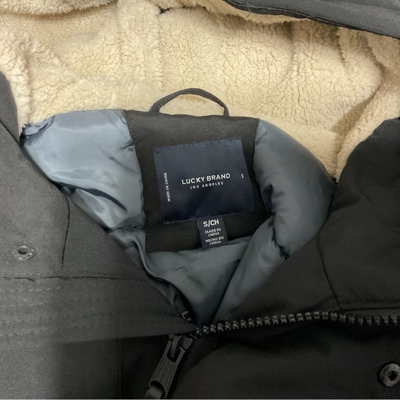 Lucky Brand Black Insulated Jacket Size S - Picture 11 of 12